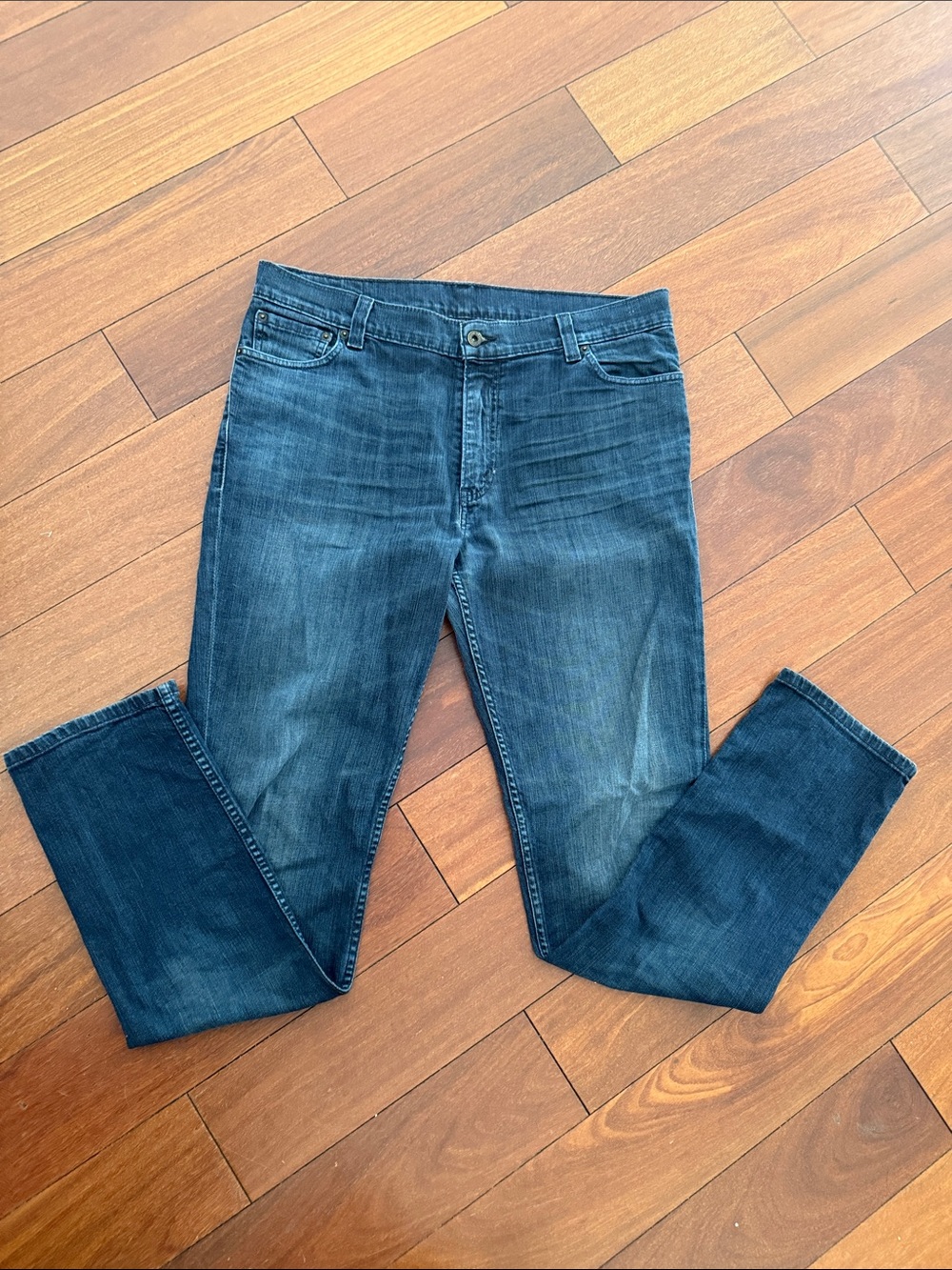 Levi's Men's Dark Blue Slim Straight Jeans
